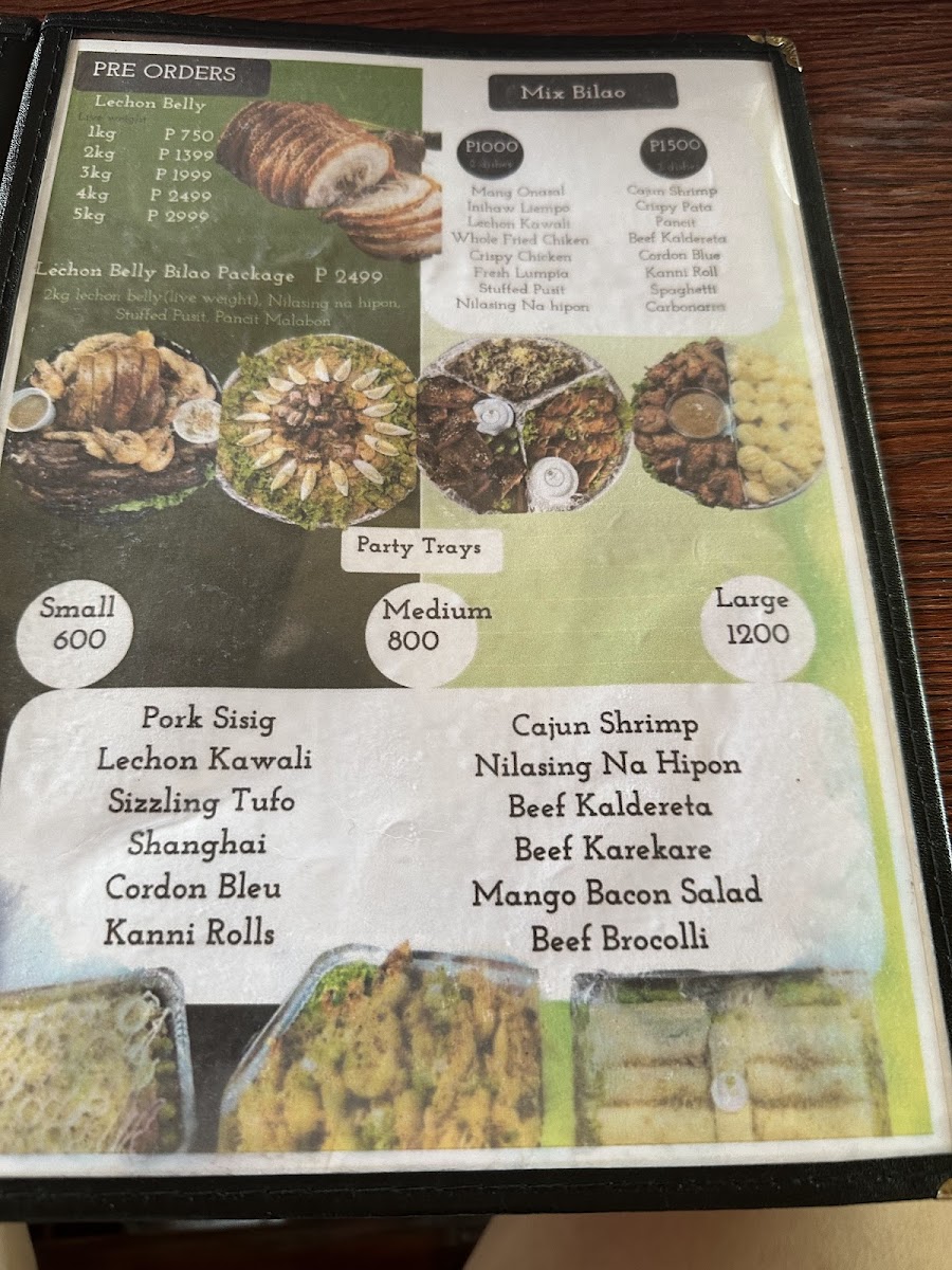 MangO's Bistro Photo Menu 2