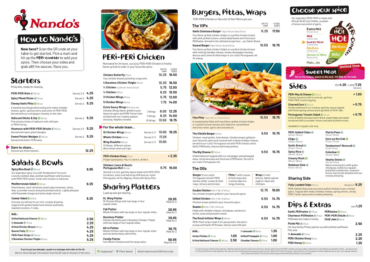 Nando's Croydon - Valley Leisure Park Photo Menu 4