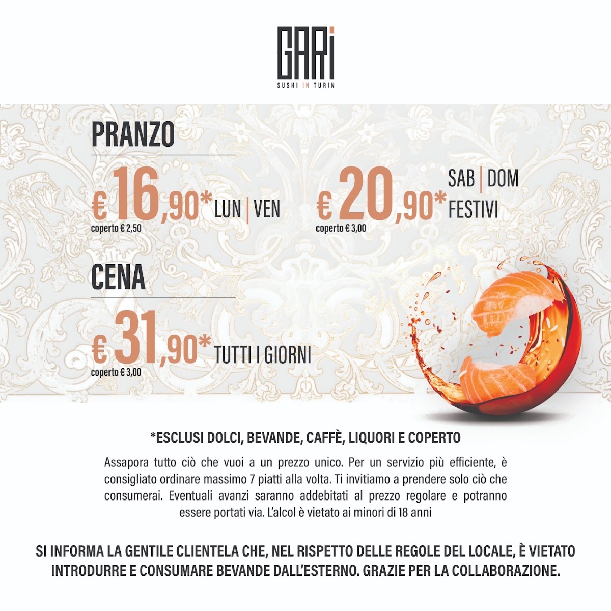 Gari Sushi in Turin Photo Menu 2