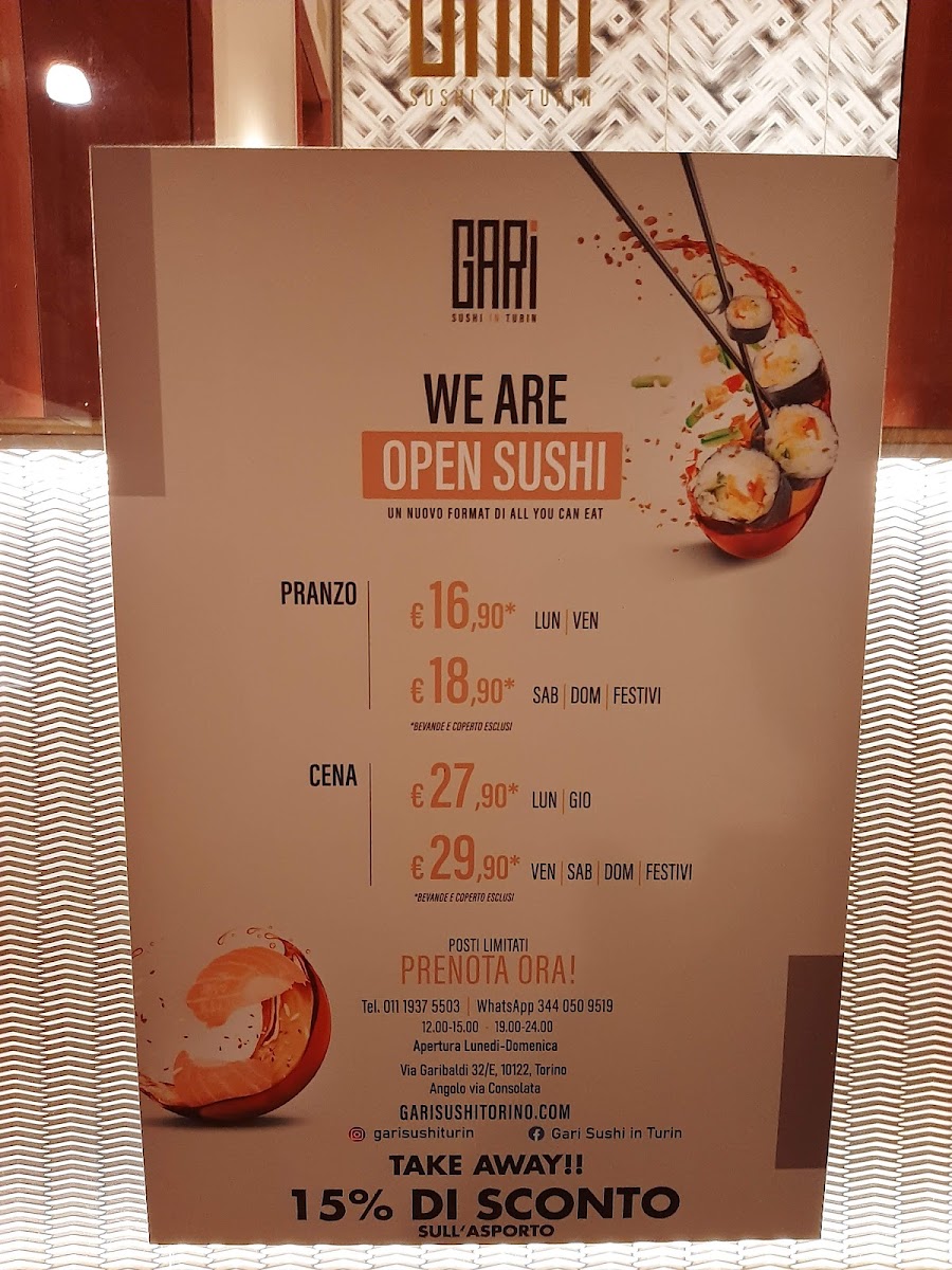 Gari Sushi in Turin Photo Menu 7
