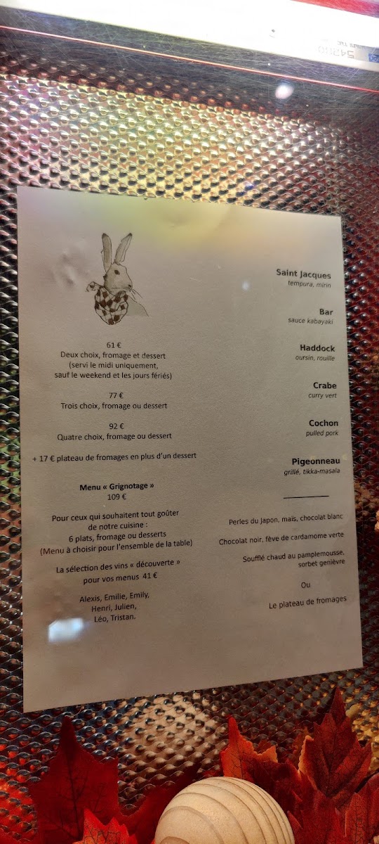 Le Lièvre Gourmand Photo Menu 10