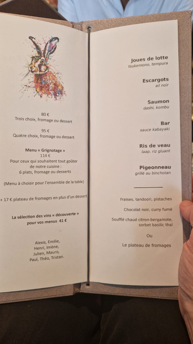 Le Lièvre Gourmand Photo Menu 2