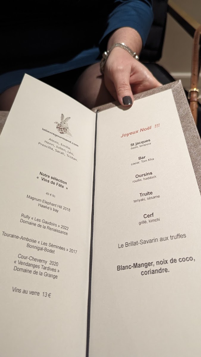 Le Lièvre Gourmand Photo Menu 5