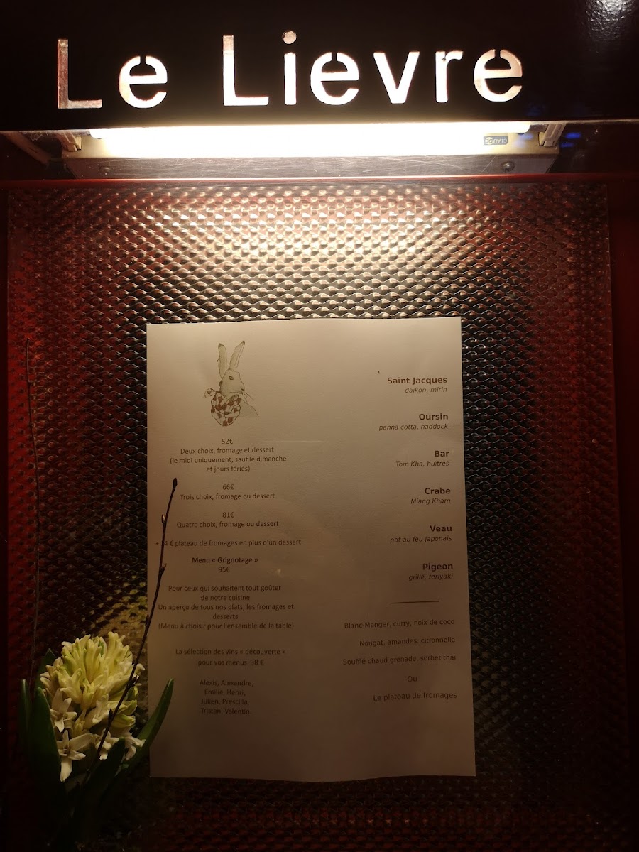 Le Lièvre Gourmand Photo Menu 7