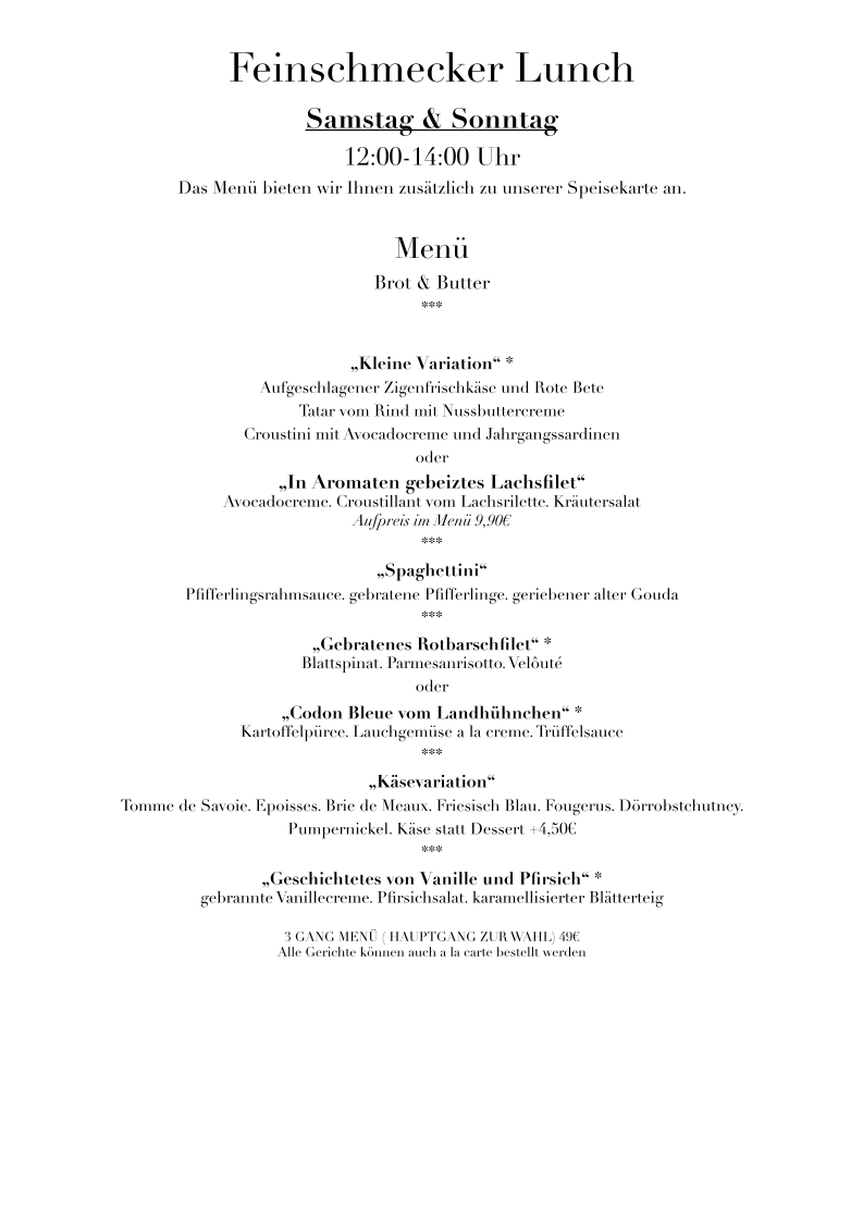 Restaurant Anna Seibert Photo Menu 1