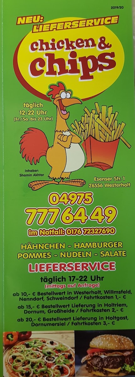 chicken & chips Photo Menu 2