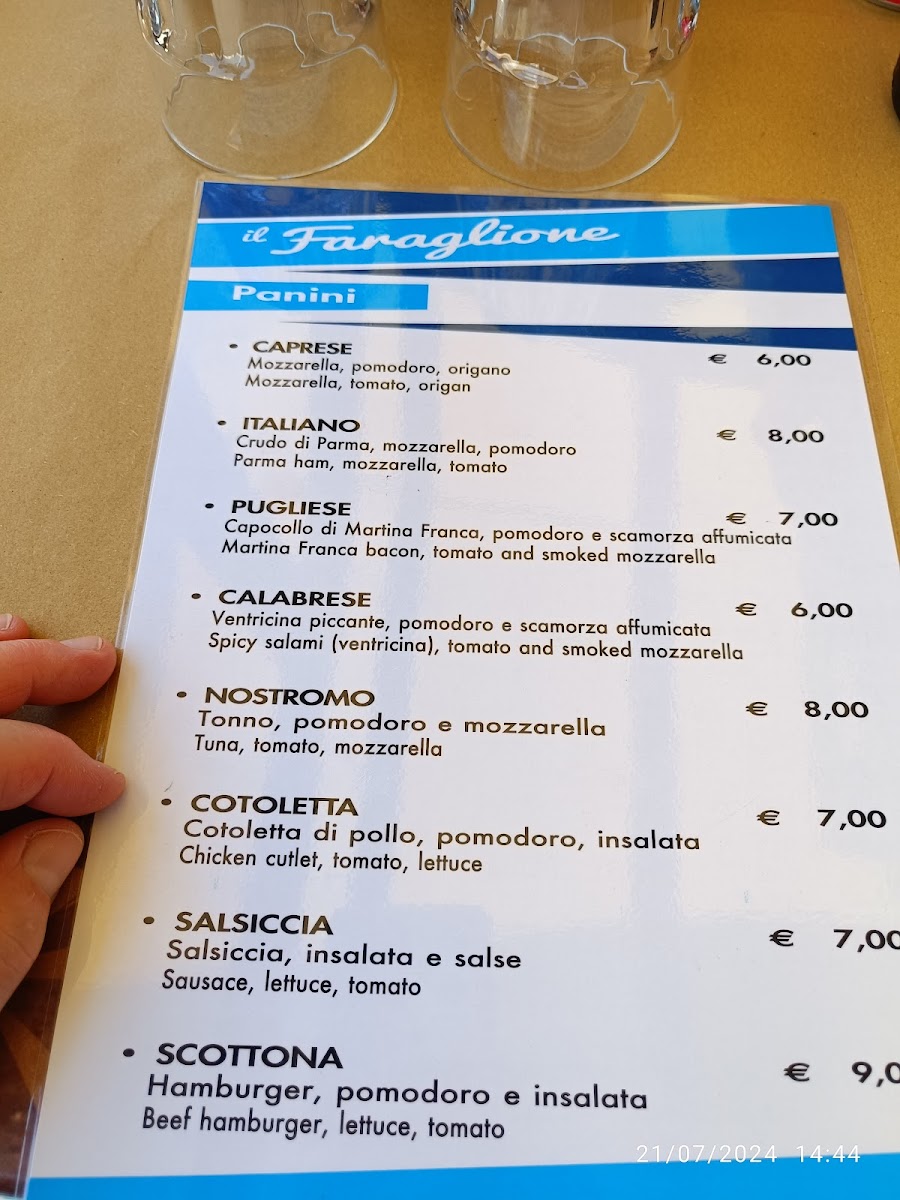 Caffetteria Il Faraglione Photo Menu 2