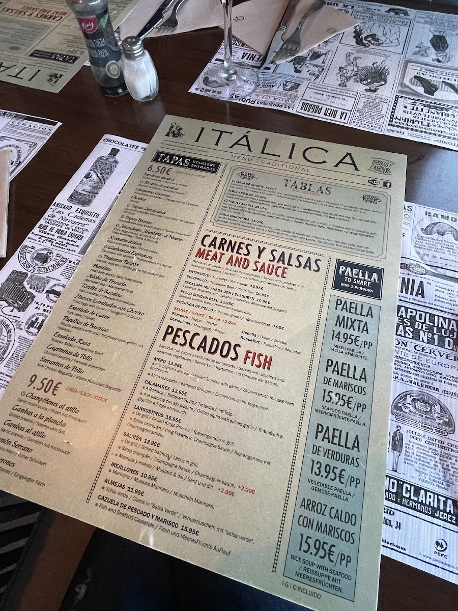 Restaurante Italica Photo Menu 2