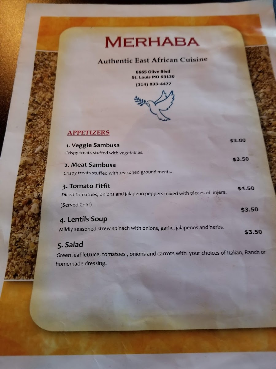 Desta Bistro Photo Menu 4