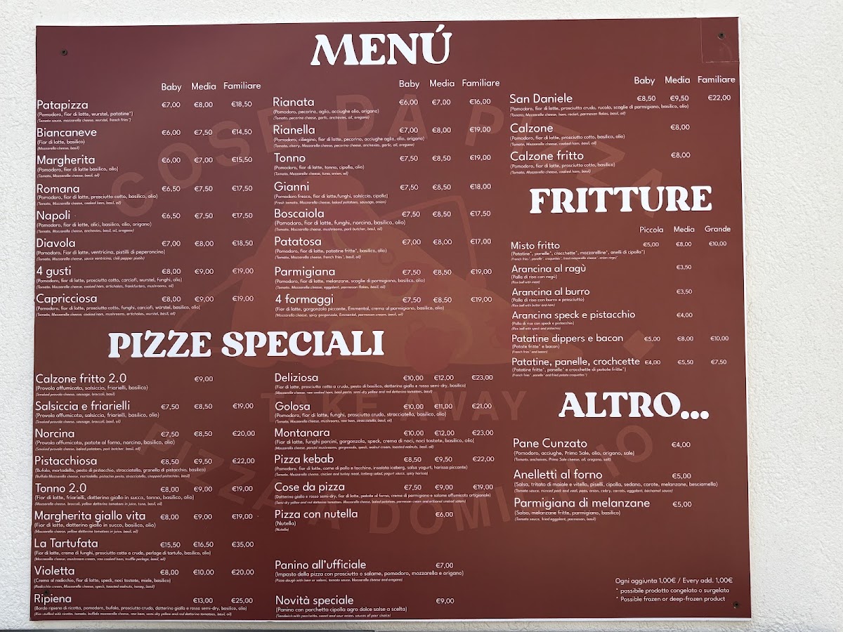 COSE DA PIZZA Photo Menu 2
