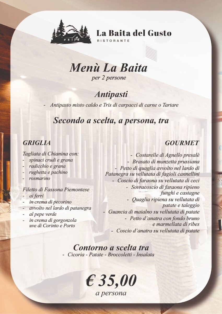 LA BAITA DEL GUSTO RISTORANTE Photo Menu 4