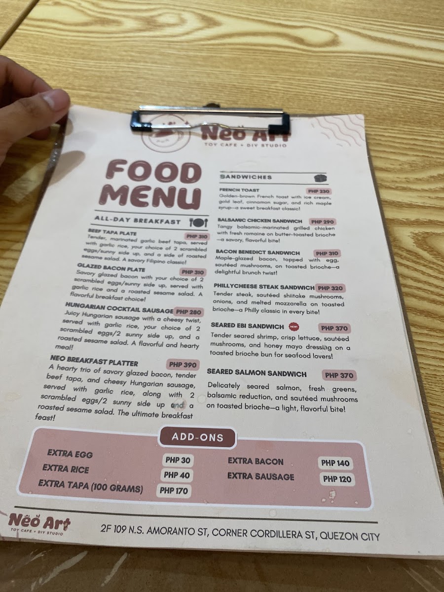 NEO ART CAFE Photo Menu 1