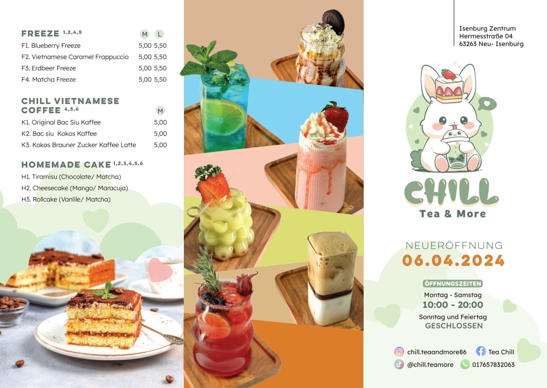 Chill Tea & More Photo Menu 2