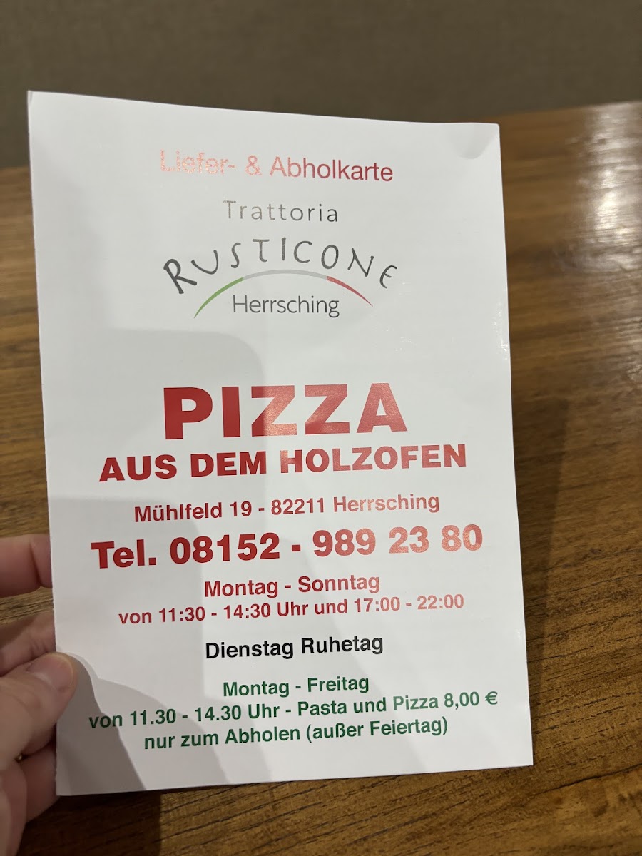 Trattoria Rusticone Herrsching Photo Menu 1