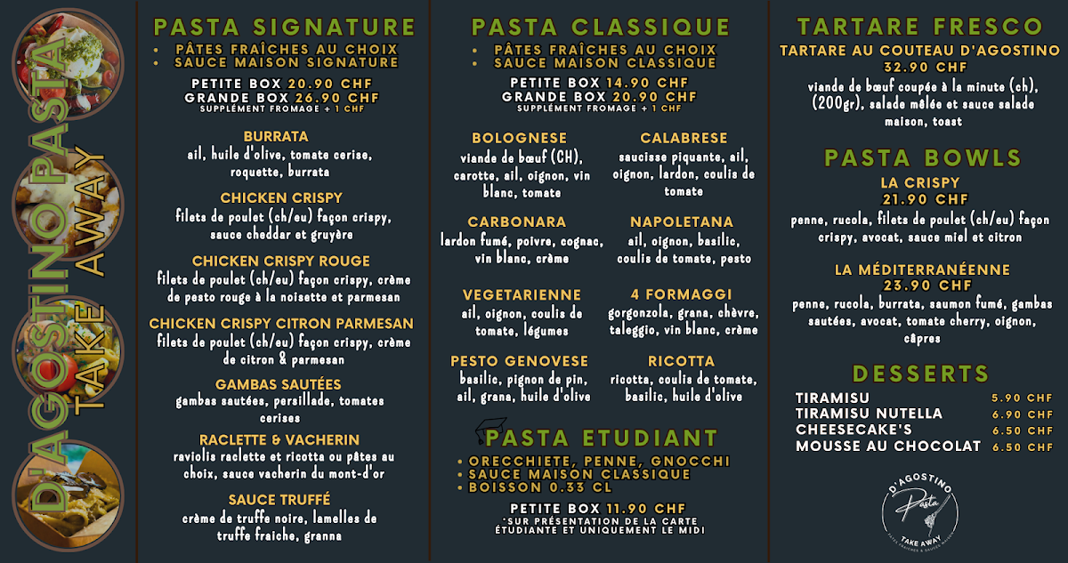 D'Agostino Pasta Photo Menu 1