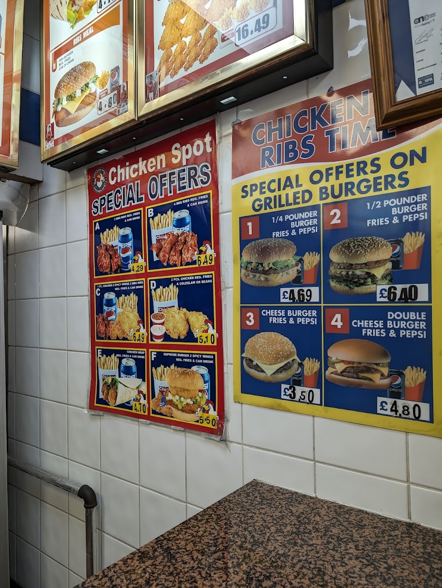 Chicken & Rib Time Photo Menu 1
