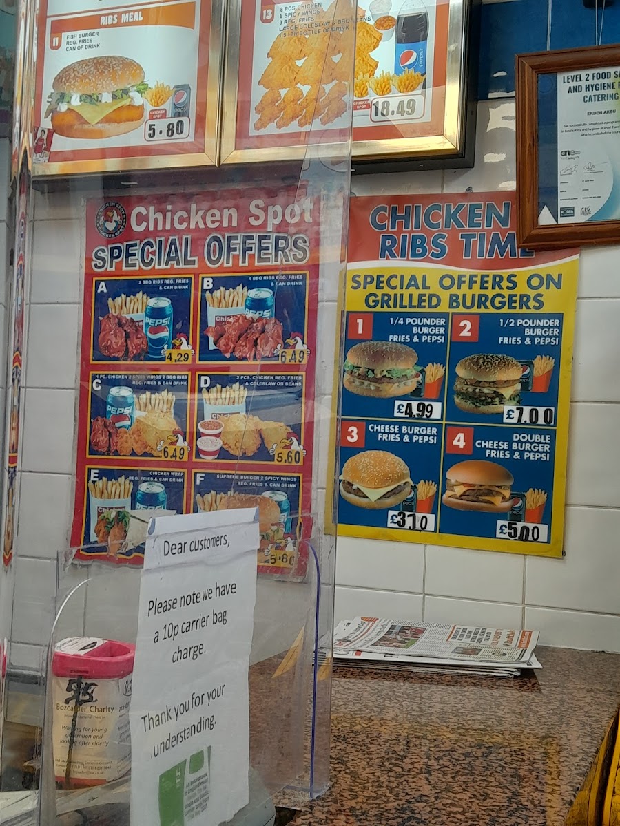 Chicken & Rib Time Photo Menu 2