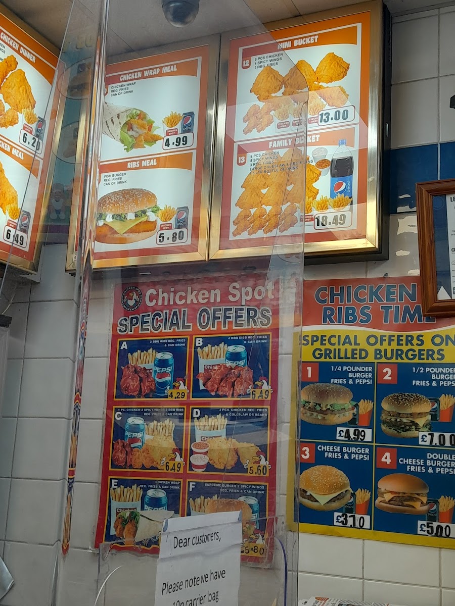 Chicken & Rib Time Photo Menu 6