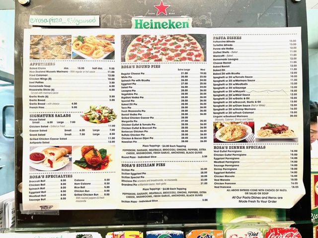 Rosa's Pizza Photo Menu 7