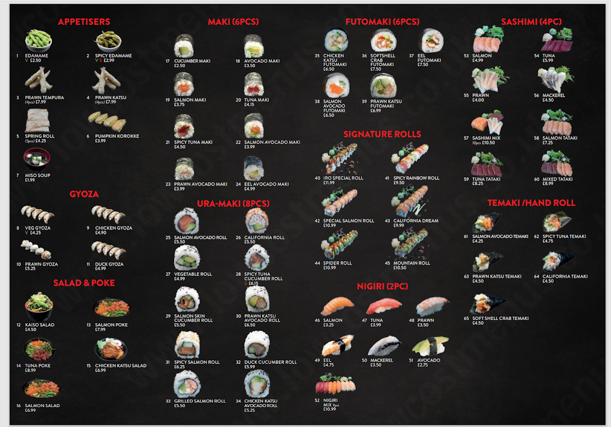 Iro Sushi (Palmers Green) Photo Menu 1