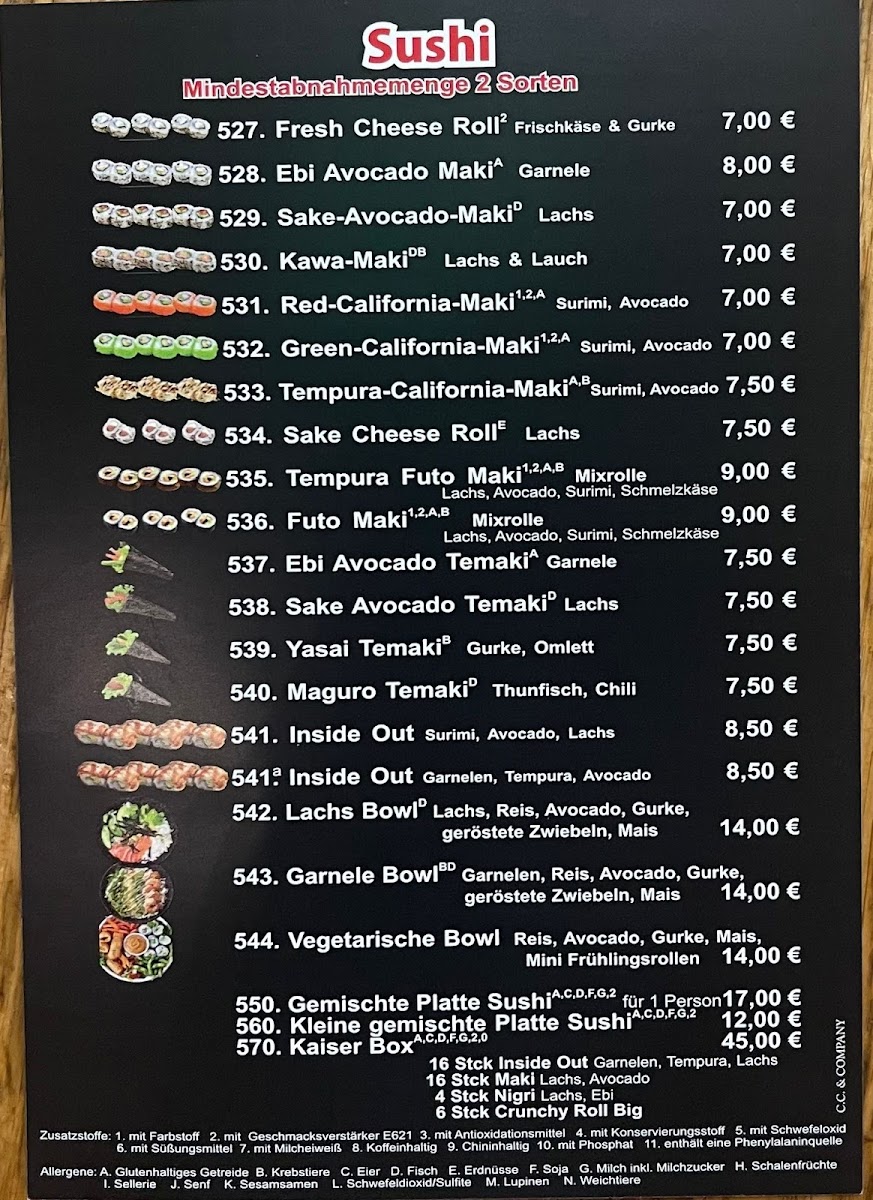 Lotus Restaurant Waldbröl Photo Menu 5