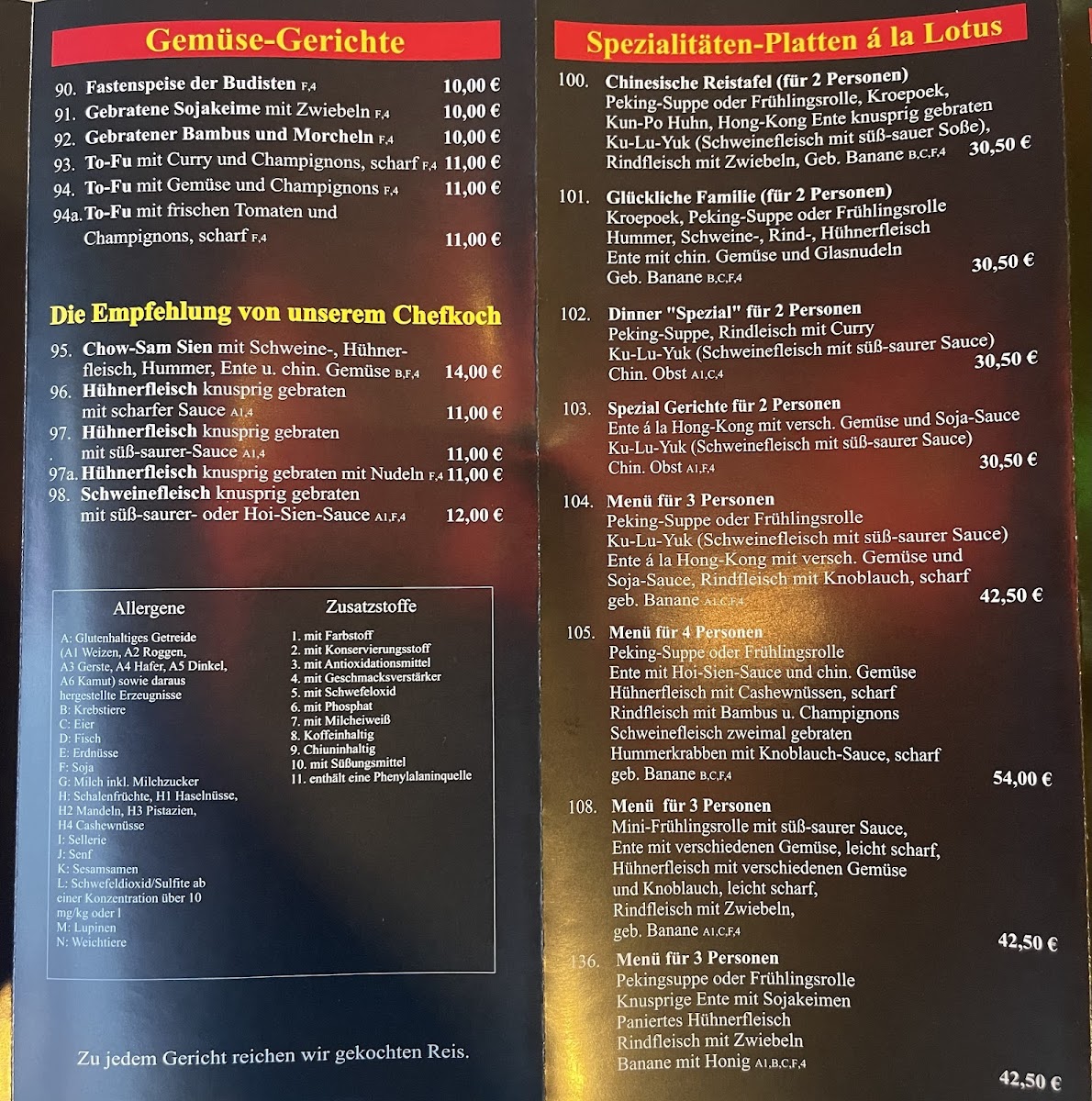 Lotus Restaurant Waldbröl Photo Menu 8