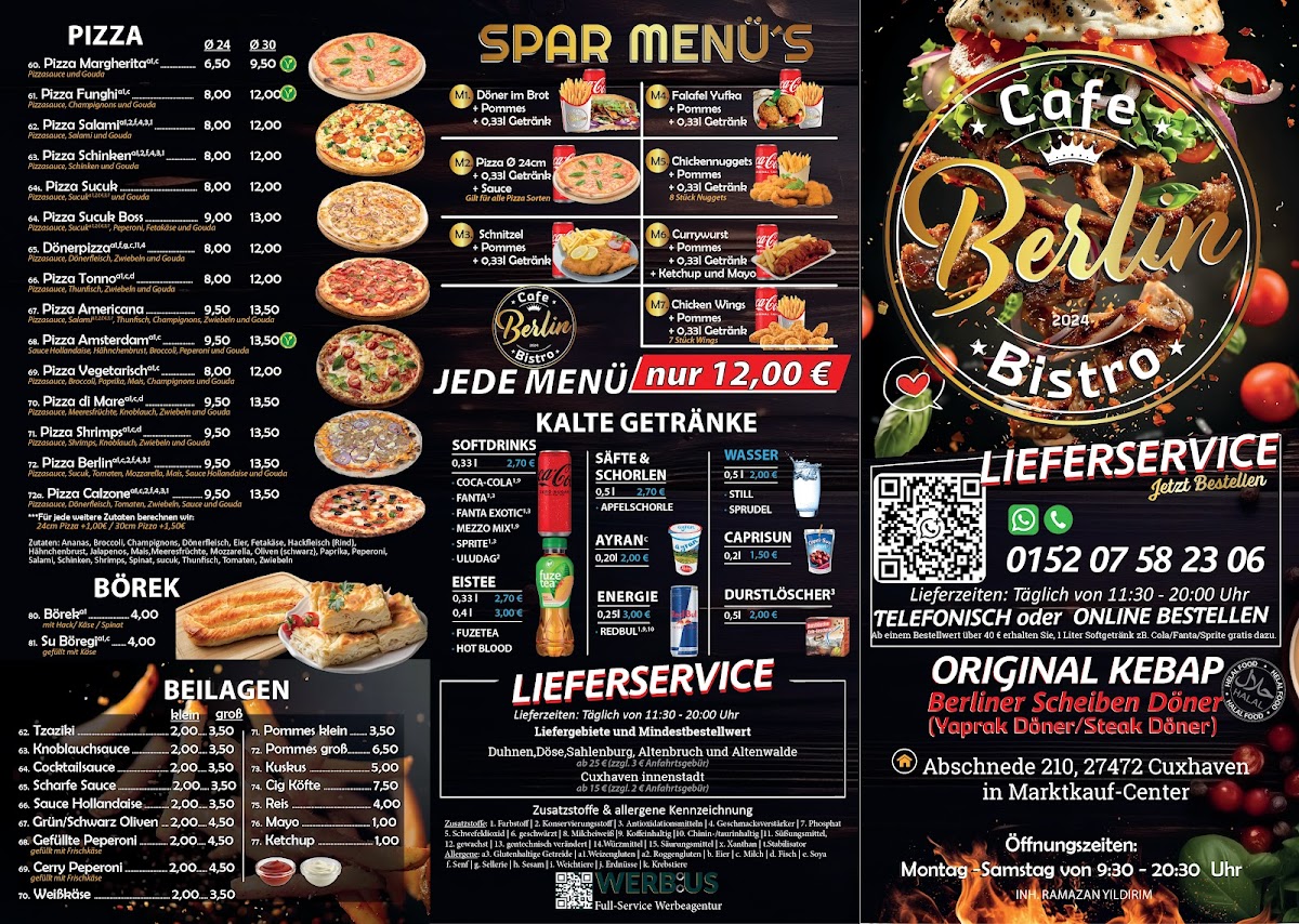 Berlin Cafe Bistro Photo Menu 2