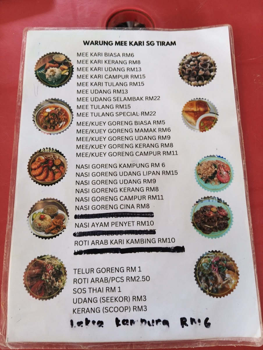 Mee Kari Kerang Sungai Tiram Photo Menu 1