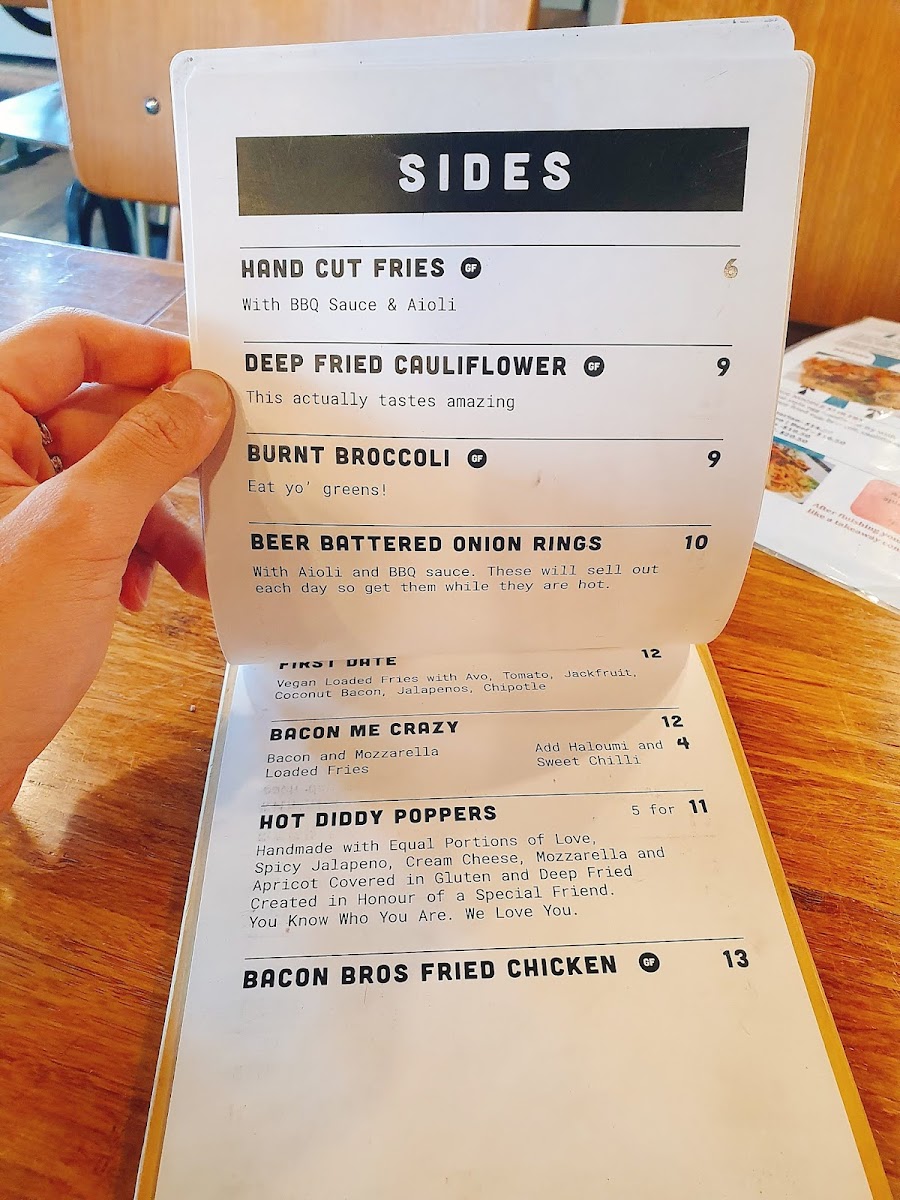 Bacon Bros Burgers Photo Menu 5