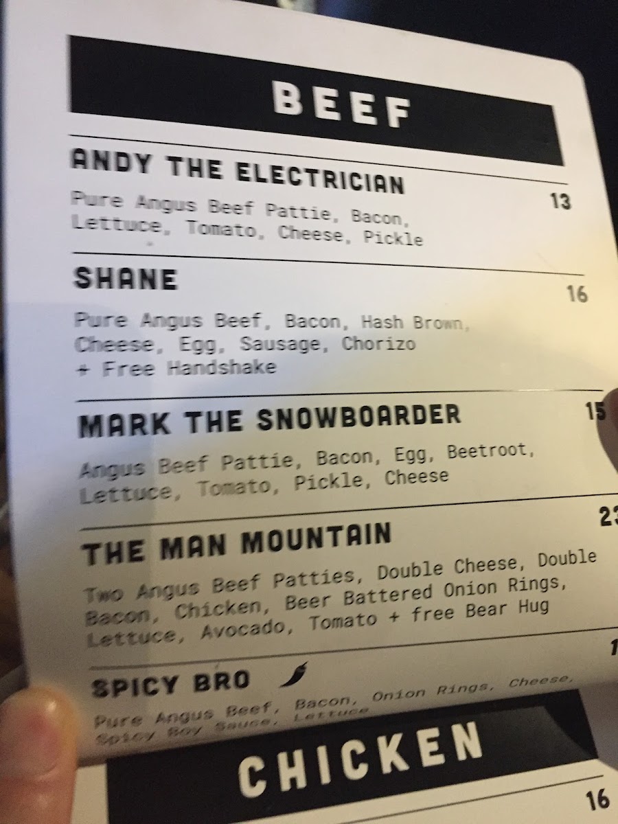 Bacon Bros Burgers Photo Menu 9