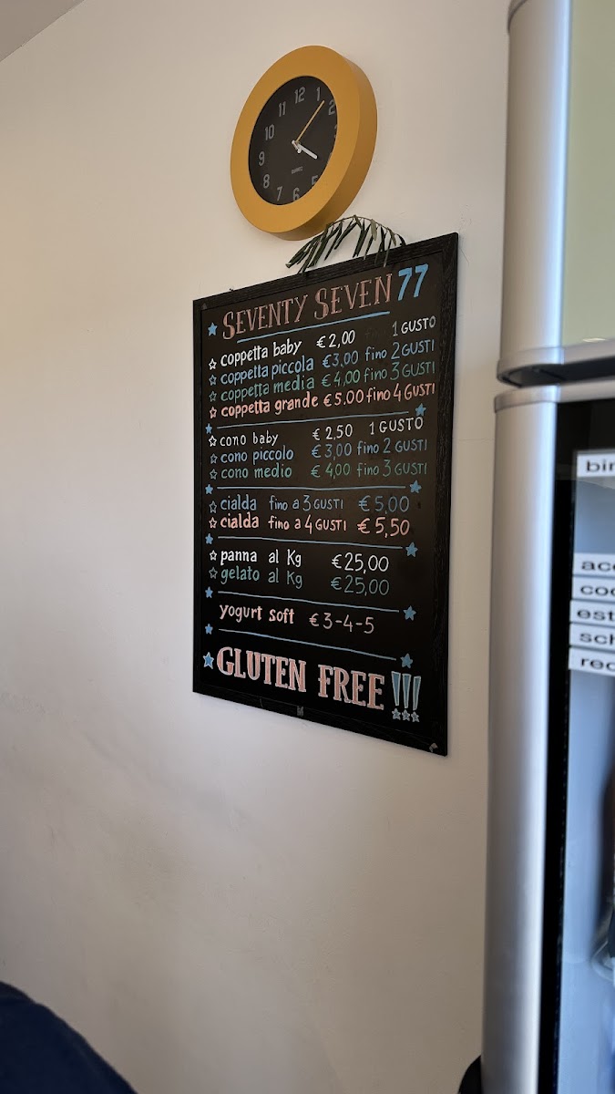 Gelateria Artigiana Seventy Seven Photo Menu 1