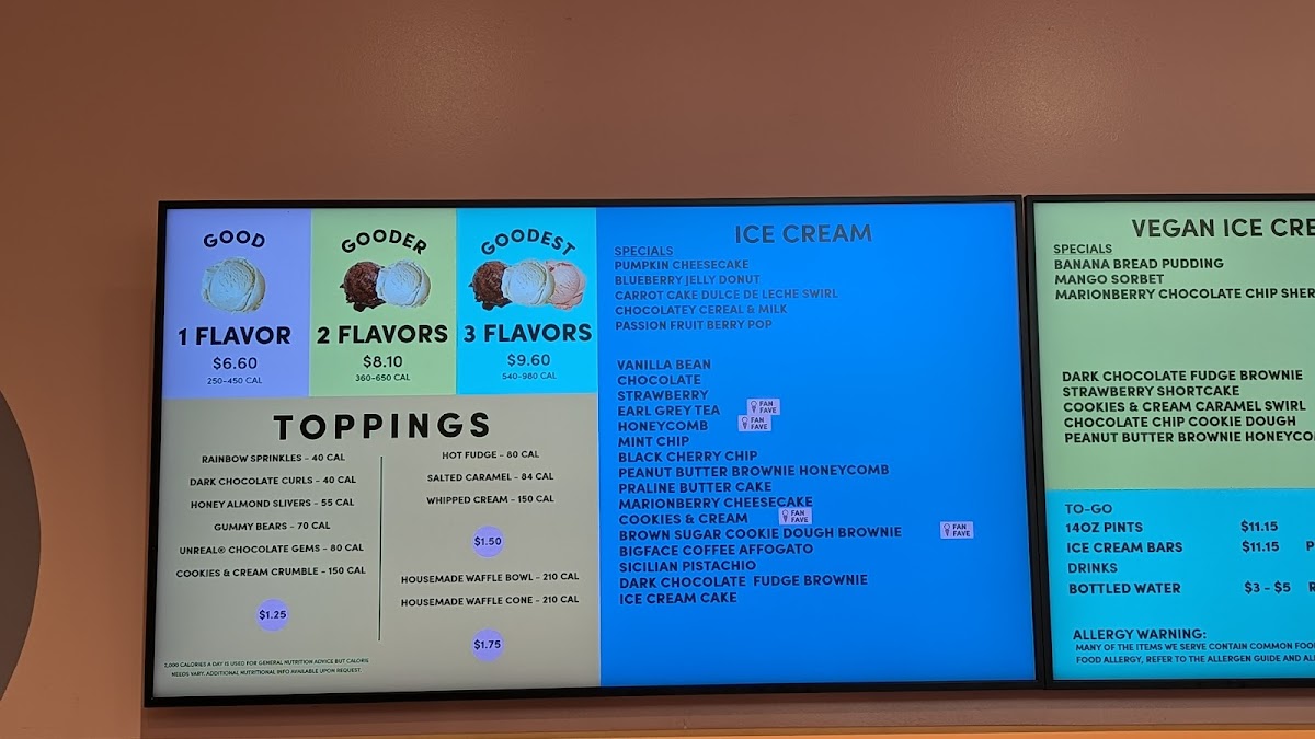 Van Leeuwen Ice Cream Photo Menu 1
