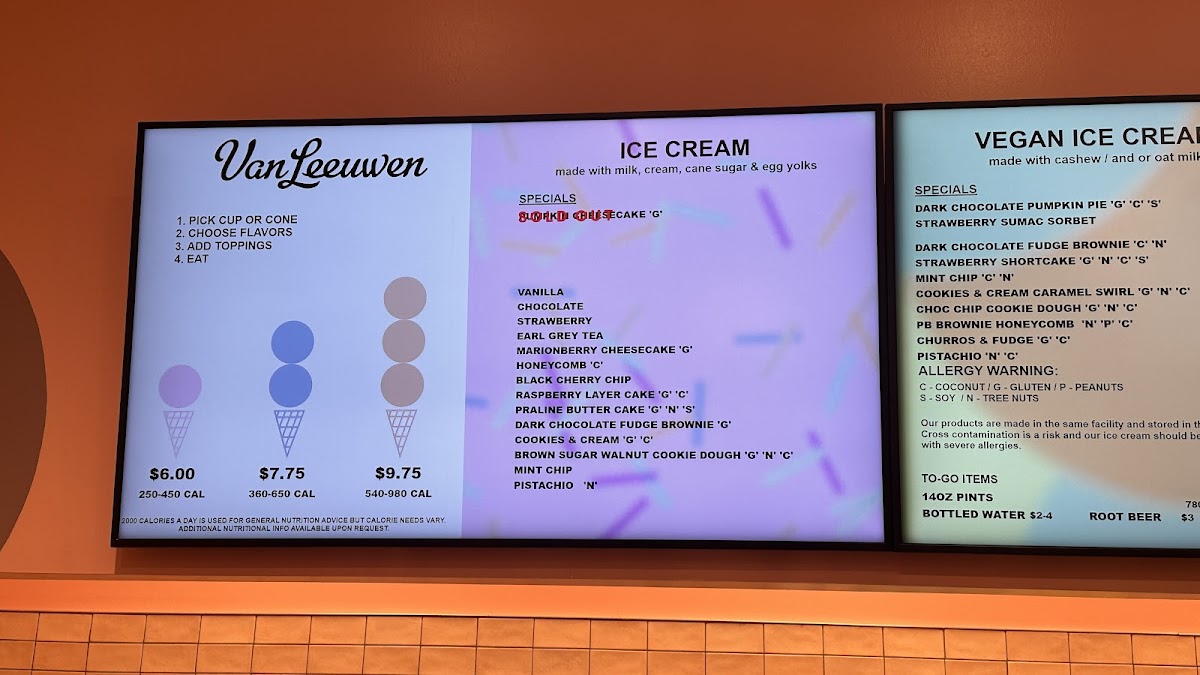 Van Leeuwen Ice Cream Photo Menu 3
