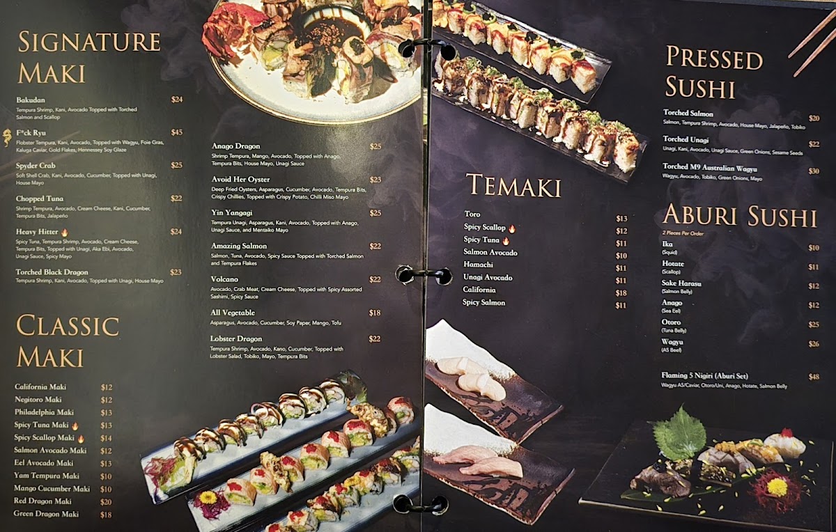 Ryu Izakaya Photo Menu 5