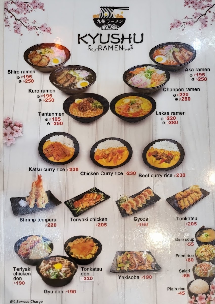 Kyushu Ramen - Masangkay Photo Menu 1