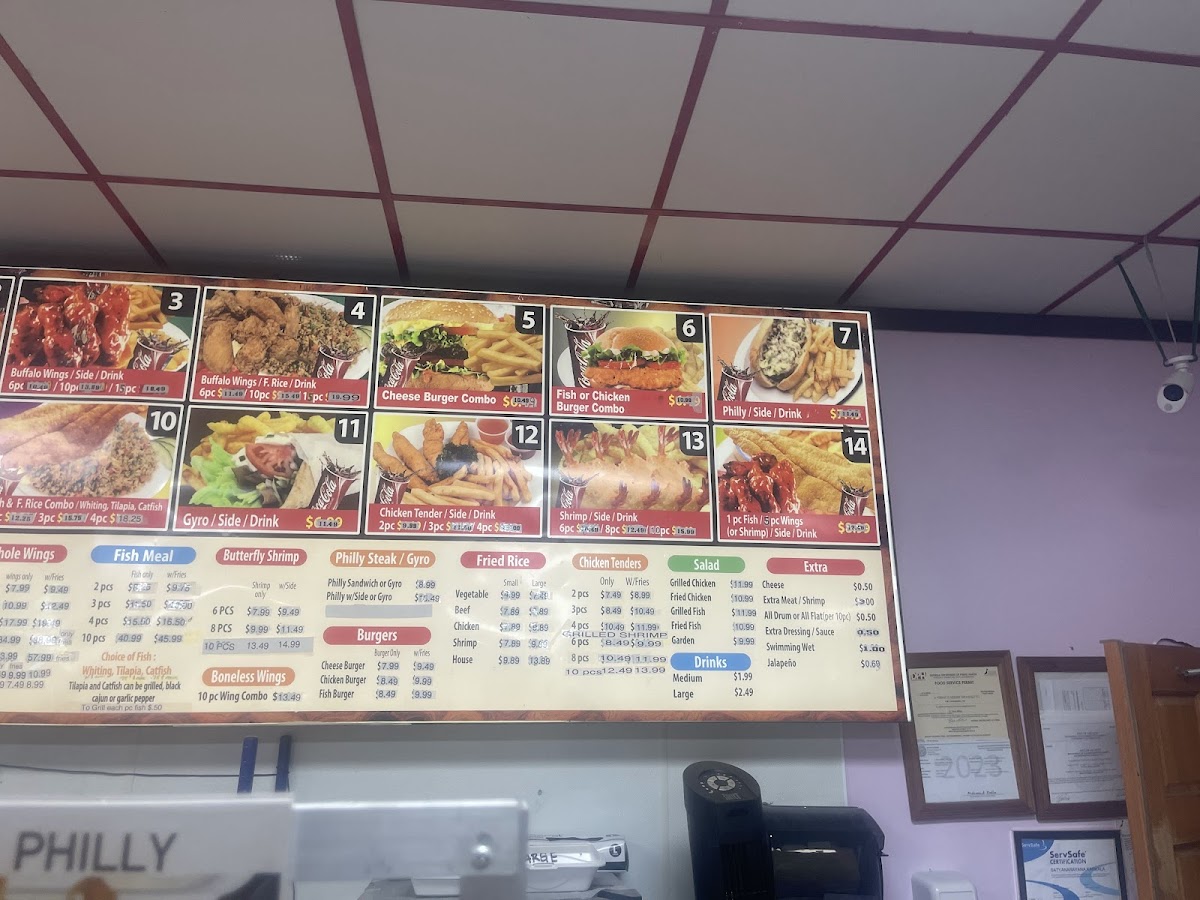 G Town Wings & Fish Photo Menu 2