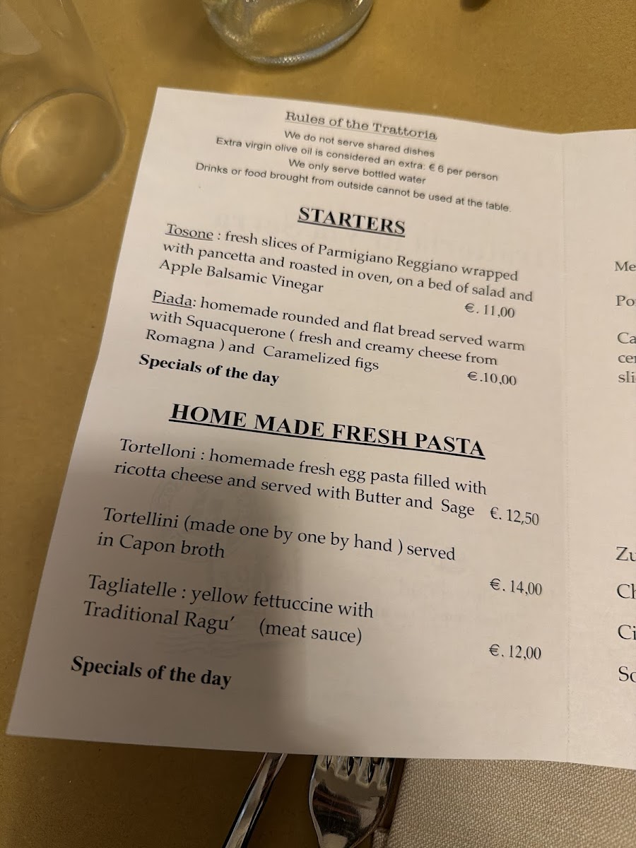Trattoria di Via Serra Photo Menu 10