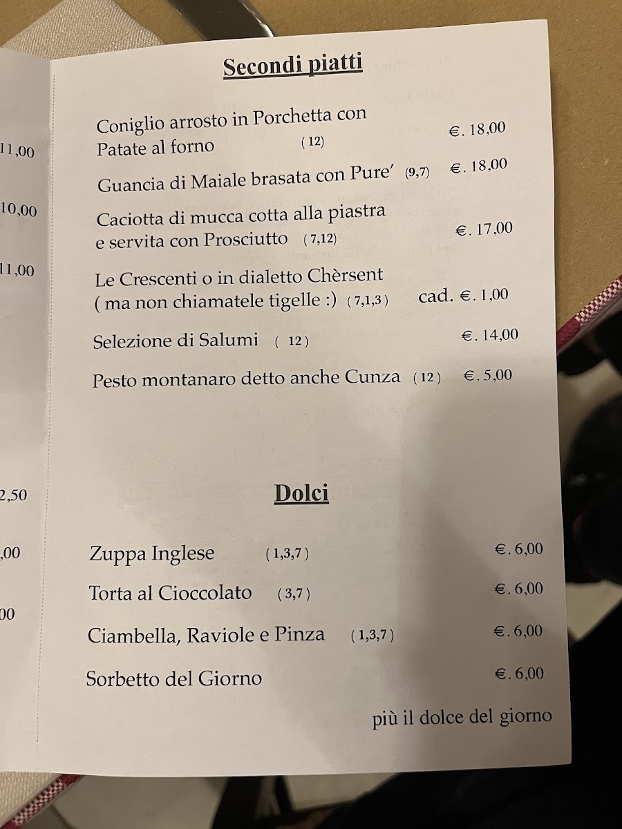 Trattoria di Via Serra Photo Menu 2