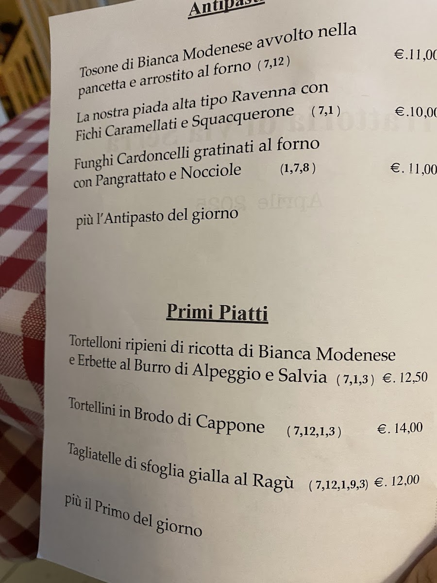 Trattoria di Via Serra Photo Menu 5