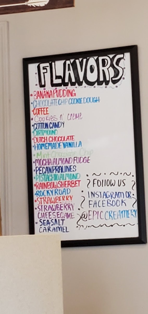 Epic Shakes & Creamery Photo Menu 4