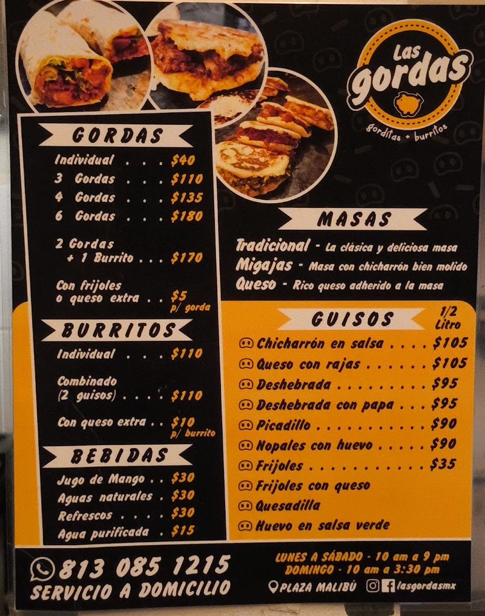 Las Gordas Photo Menu 1