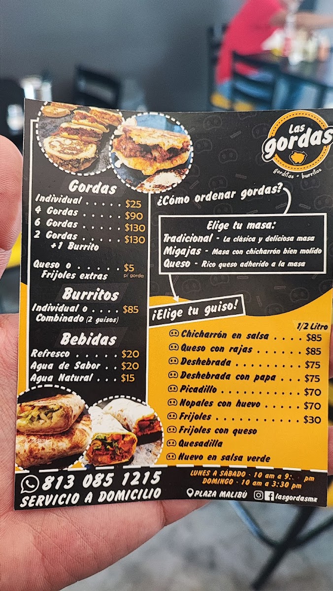 Las Gordas Photo Menu 3