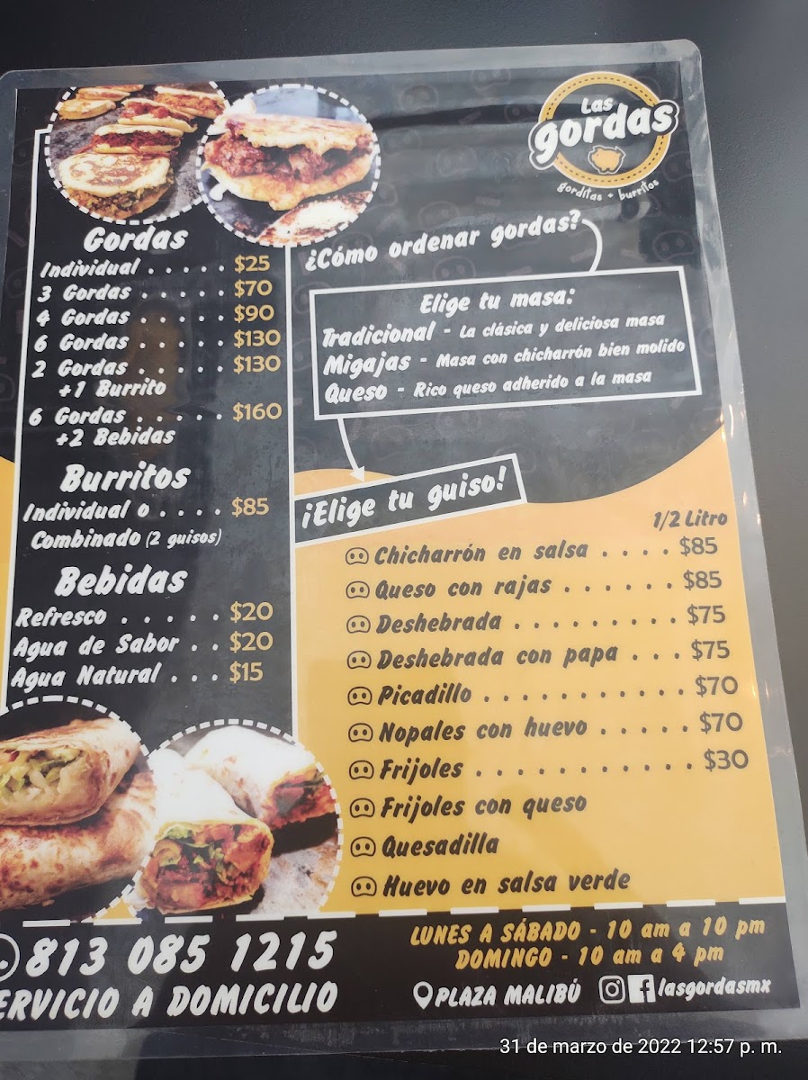 Las Gordas Photo Menu 4
