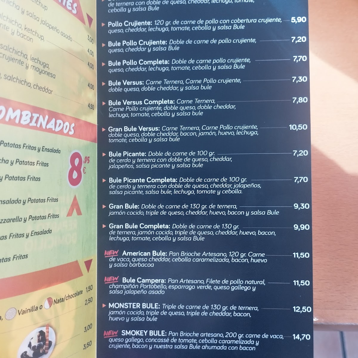 BuleBurger Photo Menu 2