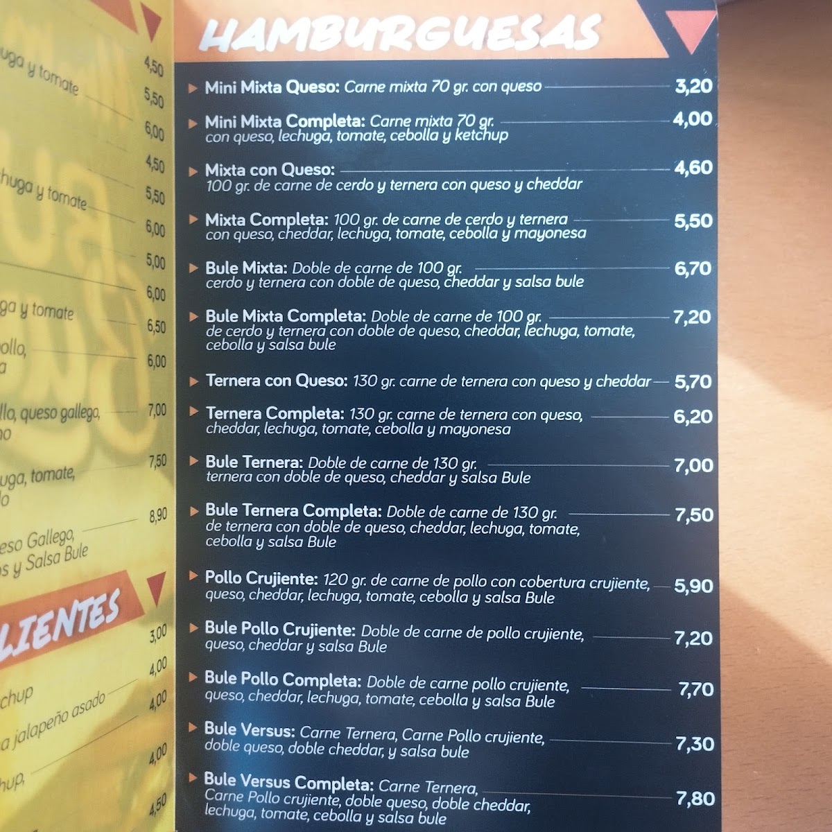 BuleBurger Photo Menu 3