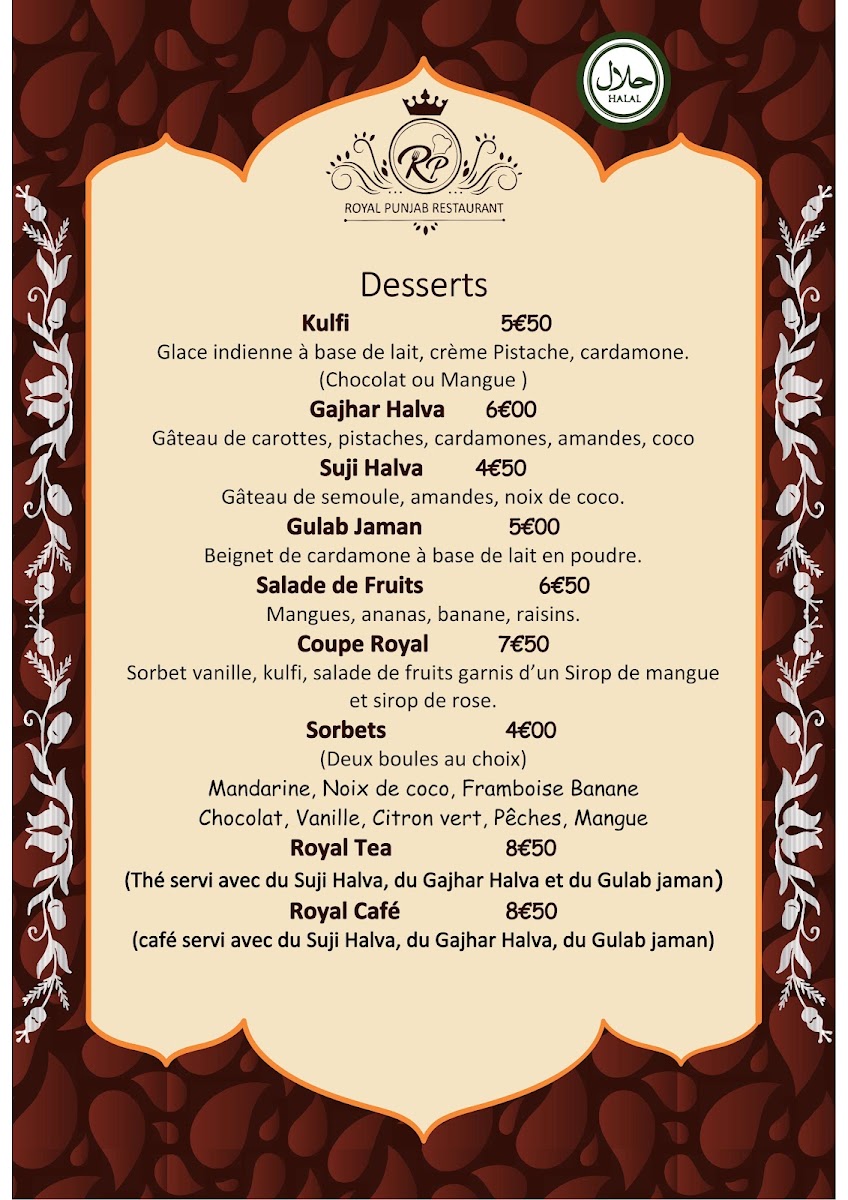 ROYAL PUNJAB Photo Menu 9