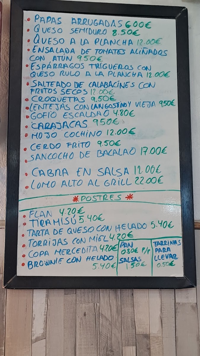 Restaurante El Rinconcito Canario Photo Menu 3