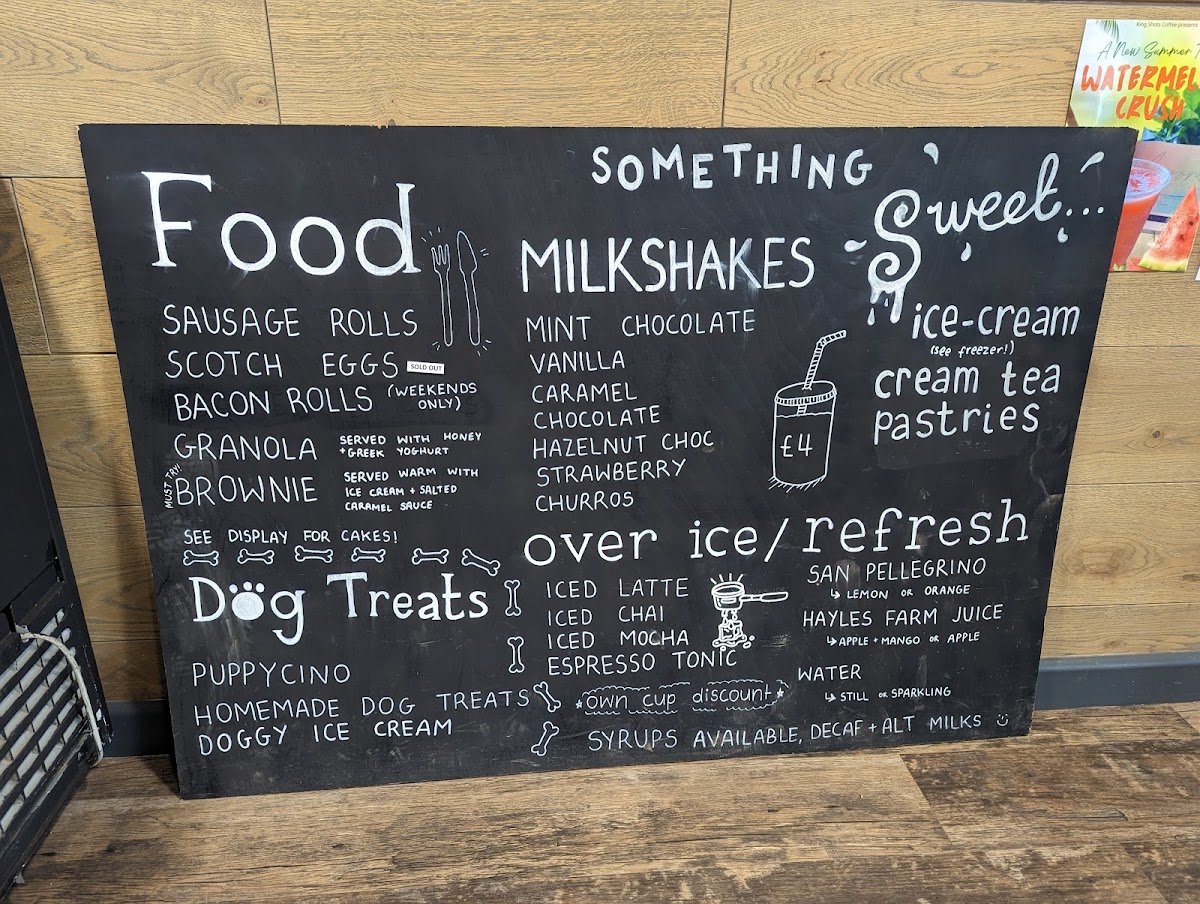 The Dug Out Cafe with King Shots Coffee Photo Menu 1