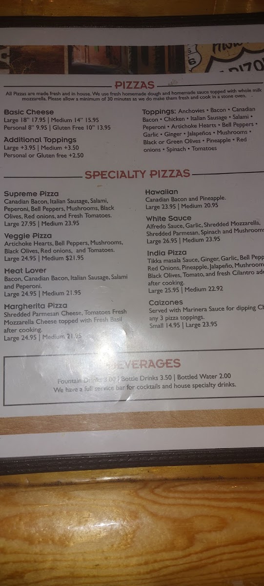 Pizza Joint / Stagecoach 66 Motel Photo Menu 6