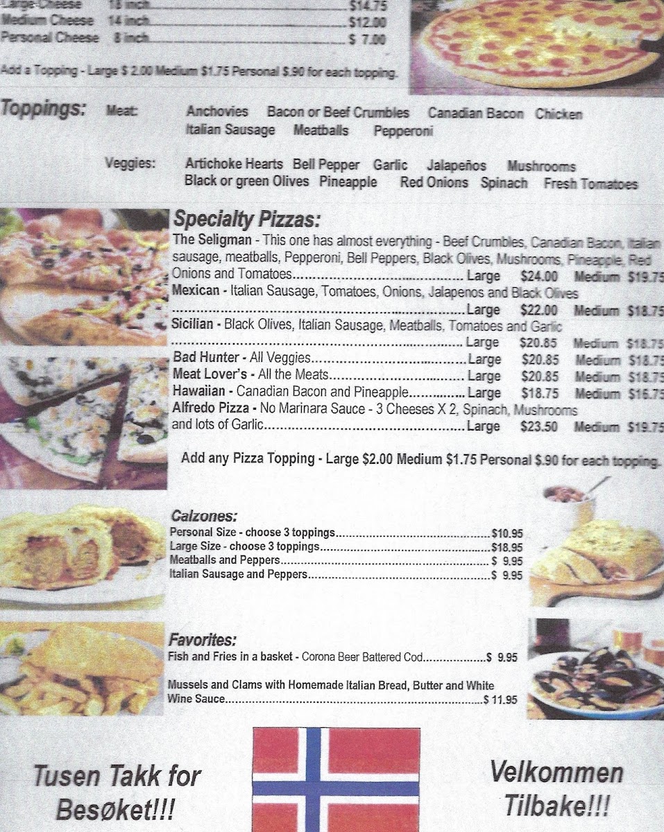 Pizza Joint / Stagecoach 66 Motel Photo Menu 8